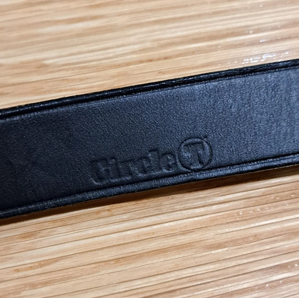 Circle T Black Genuine Leather Dog Leash Large 1